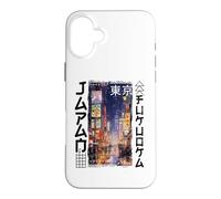 Fukuoka City Retro Japon Esthétique Rues de Fukuoka Coque pour iPhone 16 Plus