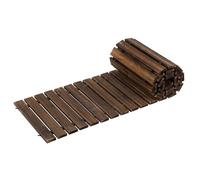 Fukursul Allée de Jardin en Bois 8/12 Pieds, revêtement Sol cèdre Naturel, extérieur Roulant, pavés antidérapants, Promenade pour Jardin, arrière-Cour, Plage, allées 8 Pieds