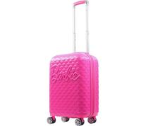 FUL Barbie Bagage à main de 57,1 cm, valise à roulettes rigide matelassée avec roulettes rotatives, rose, rose, 22.5 x 14 x 9.5 inches, Ful Barbie Valise à roulettes rigide matelassée 3D avec