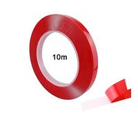 FULARR® 10M X 10MM Premium Transparent Montage Adhésif Ruban, Double Face Acrylique Mousse Ruban, pour Verre, Métal, Plastique (Épaisseur 0.5mm)