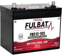 FULBAT BATTERIE DEEP CYCLE AGM CARBONE FULBAT FDC12-105 12V 108AH