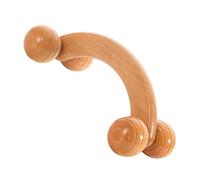 Fulenyi Appareil de massage en bois pour desserrer les tissus profonds, convient pour le cou, les jambes, les pattes, le corps, couleur bois naturel