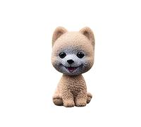 Fulenyi Auto Aimable Chien Figurine Bouge la Tête Wobble Head Hocher Tête Jouet Tableau de Bord Décoration Chien en Hochant Tête Intérieur de Voiture Décoration