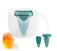 Fulenyi Bols mélangeurs avec Bec verseur - Tasses à mesurer pour pâte 1L avec 2 filtres,Bols mélange à échelle Claire précise Tasse à mesurer Fournitures Cuisine pour la Cuisson