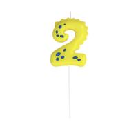 Fulenyi Bougies numéro d’Anniversaire, Bougies d’Anniversaire colorées de Dessin animé, Bougie de décoration de fête de Dinosaure pour Anniversaire d'de 0 à 9 Ans, Garniture de gâteau sur Le thème