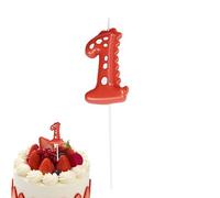 Fulenyi Bougies numérotées Mignonnes,Bougies d’Anniversaire colorées de Dessin animé - Bougies de gâteau de Anniversaire pour de 0 à 9 Ans, décor de fête d'anniversaire avec Dinosaure