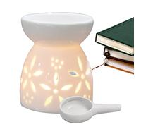 Fulenyi Brûleur à Huile Essentielle - Brûleurs à Cire en céramique pour brûleur d'huiles essentielles,Lampe d'aromathérapie en céramique pour Salon Balcon Patio Porche Jardin