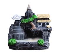 Fulenyi Brûleur D'encens À Reflux Cascade, Porte-encens À Refoulement en Résine, Porte-cône D'encens Fontaine De Fumée pour La Décoration Intérieure Élimine Les Odeurs Et L'air