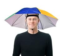 Fulenyi Chapeau Parapluie de Tete Casquette Parasol Anti-UV Nouveauté Adulte Enfant Chapeau Festival Chapeau Portable Imperméables Mains Libres Parapluie Chapeau pour Pêche Randonnée Plage Pédestre