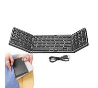 Fulenyi Clavier sans Fil à Trois Volets, Clavier Pliable - Clavier sans Fil Pliable en Trois Langues - Clavier Pliant Multi-système Compact pour téléphone Intelligent, Ordinateur Portable, Tablette