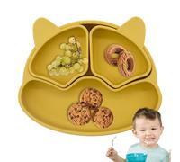 Fulenyi d'aspiration pour bébé | Bols à succion en Forme d'ou pour bébé | Assiettes à Conception divisée pour bébés et de 6 Mois, passent au Micro-Ondes et au Lave-Vaisselle