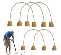 Fulenyi Guichets de Croquet intérieur | Ensemble de guichets de Croquet Familial 5 pièces,guichets Mous de Coton de Jeu de Croquet de 7.08x5.9in pour la pelouse et l'arrière-Cour