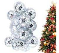 Fulenyi Guirlandes Lumineuses Disco, Guirlande Lumineuse esthétique avec Boule à facettes avec Chargement USB, Décorations de fête pour Arbre de Noël, fenêtre, Porche, Balcon, escaliers, Couloir
