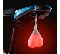 Fulenyi Heart-Shaped Lumière Silicone Boules Vélo Vélo Feu Arrière LED Feux De Détresse Nuit Étanche Location Siège Lampe Oeuf