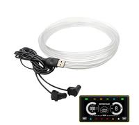 Fulenyi Kit d'éclairage ambiant de Voiture - Lumières de Voiture étanches 5V à l'intérieur de Votre Fibre Optique de Voiture | 9.8Ft Car Neon Lights Running Light Strip pour Voitures, camions, VUS