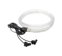 Fulenyi Kit d'éclairage Voiture - 5V Fibre Optique LED BanLumineuse pour Voitures Flexible | 9.8Ft Music Rhythm Lights Lumières modifiées