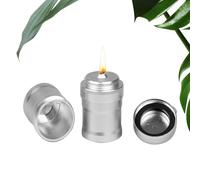 Fulenyi Lampes à Huile pour Usage intérieur - Petite Lampe à Huile, Lampe de Table Rustique, Petite Lampe en d'aluminium avec mèche pour Laboratoire, éclairage de la Maison, Camping