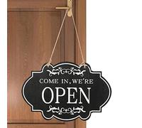 Fulenyi Panneau « Open and Closed » | Panneau ouvert fermé double face | Come in We are Open/Sorry We are Close - Panneau rustique informatif pour magasin, restaurant, bar - Panneau en bois vintage