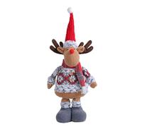 Fulenyi Poupées de Rennes de Noël, de Bonhomme de Neige de, Ornement télescopique en Peluche de père Noël à Longue Jambe pour Bonhomme de Neige Debout Fait à la ain