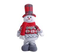 Fulenyi Poupées de Rennes de Noël - Décorations de Table Figurine de Bonhomme de Neige en Peluche,Ornement télescopique en Peluche de père Noël à Longue Jambe pour Bonhomme de Neige Debout Fait