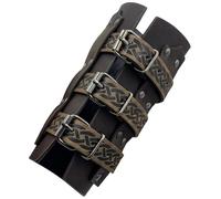 Fulenyi Protections de bras en cuir synthétique pour Halloween | Bracelets médiévaux avec boucle en cuir PU - Accessoires médiévaux réutilisables en cuir PU pour contes de fées de la Renaissance