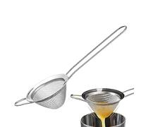 Fulenyi Tamis passoire à vin - Maille fine triangulaire en acier inoxydable pour filtration, outils de serveur, fournitures de bar, ustensiles de cuisine pour café, thé, boissons, cocktails