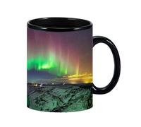 Fulenyi Tasses à café à Couleur Changeante,Tasse à Couleur Changeante,Tasse à café en céramique | Northern Lights Design Cool Café Thé Magique Changement de Couleur Tasse, Tasse en Céramique pour