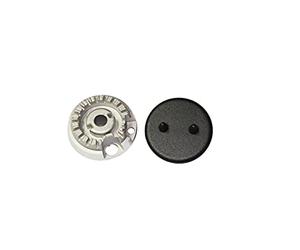 Fûleur auxiliaire - Whirlpool Hotpoint Ariston - 481236078135-481010686945 - Avec couvercle émaillé mat pour cuisinière - S2565+B - Produit original