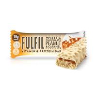 Fulfil Barre de vitamines et de protéines au chocolat blanc saveur cacahuète et caramel 55 g