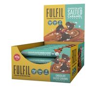 FULFIL - Barre Protéinée Chocolat-Caramel Salé avec Vitamines, 14g de Protéines - Barre fonctionnelle - Facile à Emporter - 15 barres (40g)
