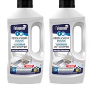 Fulgurant - Déboucheur Soude Caustique, Entretien, Salle de Bain, Baignoire, Douche, Formule Préventive, 900 ml (Lot de 2)