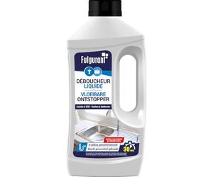 Fulgurant - Déboucheur Soude Caustique, Entretien, Salle de Bain, Baignoire, Douche, Formule Préventive, 900 ml