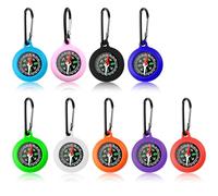 FULHANY 9 PièCes Boussole - Boussole Enfant - Compas Enfant - Mini Boussole - Convient pour Les Voyages en Plein Air, La RandonnéE, Les Jouets pour Enfants De La FêTe De Camping