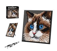 FULHOLPE Murale Chat Blocs de Construction, 3623 Pièces DIY Pixel Art Chat Ragdoll Mini-Ensemble de Construction, Décoration Murale ou de Table Unique, Cadeau d'anniversaire Créatif pour Adolescents
