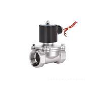 FULIMEI Électrovanne en acier inoxydable DN25 normalement fermée 1'' 24 V 12 220 110(BSP,220V AC_EPDM)