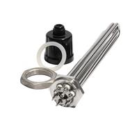 FULIMEI Thermoplongeur tubulaire 1 1/2 "BSP/DN40 304SUS, avec accessoire, élément chauffant 220V/380V avec vis de mise à la terre for eau/huile (Color : A, Size : 380V_4.5KW 210MM 304SUS)