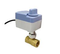 FULIMEI Vanne à boisseau sphérique motorisée 3 ou 2 fils en laiton électrique avec interrupteur DN15 DN20 DN25 DN40 étanche IP65(DN40,220V_CR04)