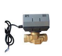 FULIMEI Vanne d'arrêt motorisée à deux voies en laiton VC6013 Ventilo-convecteur électrique 220 V 1/2'' 3/4'' 1''(3/4")