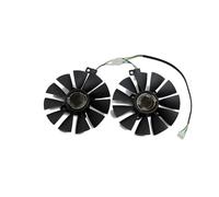 FULIMEI Ventilateur de refroidissement for carte vidéo ASUS AREZ RX 470 570 580 SI EXPEDITION OC, 87MM FDC10U12S9-C P106-100 GTX1060 GTX1070(2PCS)