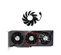 FULIMEI Ventilateur de refroidissement remplacement, 75MM, T128010SU, Compatible avec Gigabyte Radeon RX 6600 6700 XT RTX 3070 Ti EAGLE, carte graphique(B-Fan)
