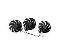 FULIMEI Ventilateur T129215BU RX7700XT 7800XT, Compatible avec PowerColor Radeon RX 7700 7800 XT, 12 go, remplacement de carte graphique Red Devil OC(3-Fan)