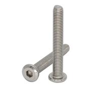 FULIMEI Vis à tête plate à six pans creux M6 x 55 mm, 60 mm, 65 mm, 70 mm, 75 mm, 80 mm, 85 mm, for meuble(65mm,5Pc 201SS)