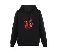FULINYAN 16 Charles Leclerc Mens Black Hoody Racing Mens Hoodie Black L