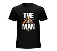 FULINYAN Mineral Wash The Man Becky Lynch 2019 Summer Men's Short Sleeve T-Shirt Black M