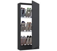 FulisaHT meuble à chaussures 1 porte anthracite.