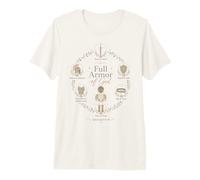 Full Armor Dieu Ephésiens Foi chrétienne Verse de la Bible T-Shirt Haut de Gamme