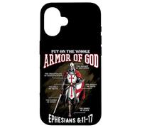 Full Armor of God Men Women Kids Christian Bible Verse Cadeau Coque pour iPhone 16