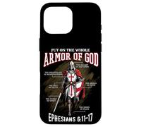 Full Armor of God Men Women Kids Christian Bible Verse Cadeau Coque pour iPhone 16 Pro Max