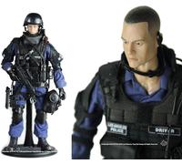 Full Body, Full Body! 1/6 Size Super Elaborate Military Figure Los Angeles Police Swat Special Forces Figure Stand With Acu Camouflage Drawstring Bag For Organizing Small Items (Assualter) [Import Ja