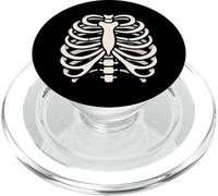 Full Body Skeleton Halloween Rib Cage Funny Bone PopSockets PopGrip pour MagSafe